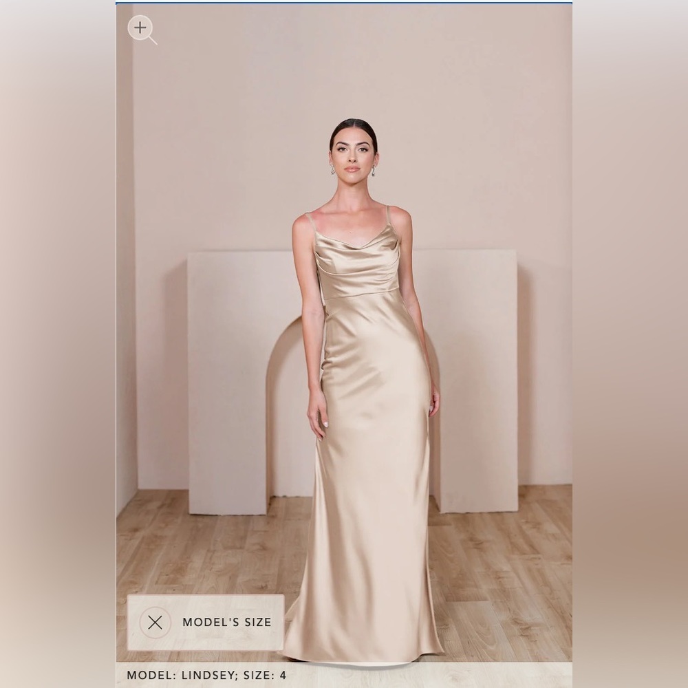 Revelry Bridesmaid Skye Satin Dress